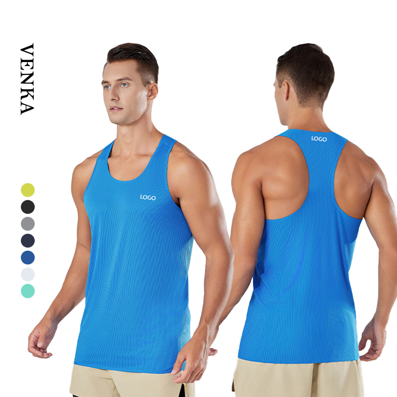 100 Polyester Men s Sleeveless Printed