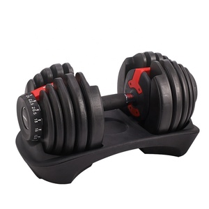 CZFIT ET0007 Cast Iron Adjustable <b>Dumbbells</b>-52.91lb/24kg Capacity Rubber-Covered Durable for Home Strength Training - Product Image 1