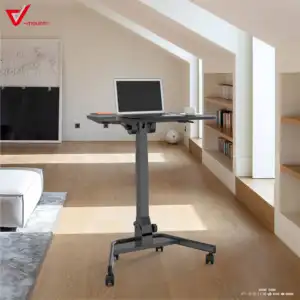 V-mounts ErgoSpot مكتب للكمبيوتر المحمول بتصميم حديث مريح ارتفاع قابل للتعديل مع نافورة غاز للمنزل والمكتب