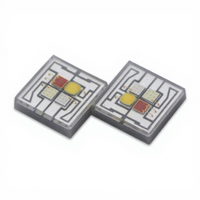 Diode LED SMD 5050 4W haute puissance à lentille plate en céramique 4-en-1 RGBW pour éclairage de scène, éclairage DJ, éclairage d'événements et de spectacles
