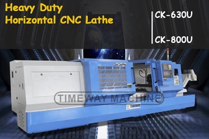 Torno CNC de torneado de metal de precisión Timeway, máquina de torno CNC de cama plana Horizontal, a la venta - Product Image 2