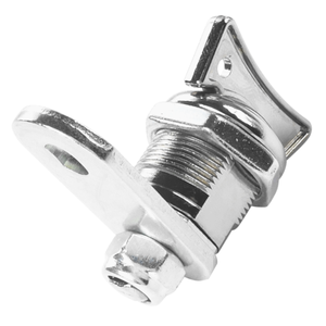 Serrure à came sans clé à quart de tour haute performance en alliage de zinc chromé pour quincaillerie de bornes d'arcade et de machines de jeu - Product Image 1