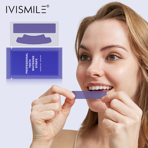 Halal Certified Private Label 5d Home <strong>White</strong> Teeth Purple Whitening Strips Organic Dental Whitening Strips - Product Image 2