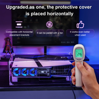 Housse anti-poussière personnalisée pour PS5, compatible avec la console PlayStation 5 Slim et PS5 Pro, housse de protection