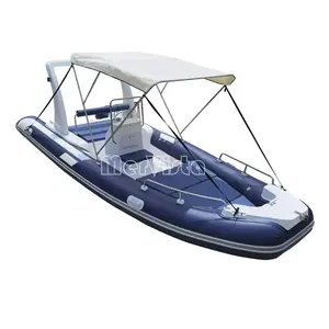 20 pieds design de luxe autriche quille profonde hypalon fibre de verre nervure bateau gonflable 600 pour yacht spectacle avec terrasse