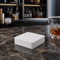 Sous-verre absorbant en papier pour tasse à café, sous-verre rond personnalisé avec logo, protection jetable pour table, tapis de table pour surface en bois