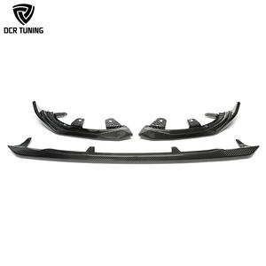 Para <span class=keywords><strong>BMW</strong></span> G42, fibra de carbono seca, labio delantero M240i <span class=keywords><strong>Coupe</strong></span> <span class=keywords><strong>220i</strong></span> 225i 230i 2 SER, divisor de parachoques de coche de carbono Real, estilo MP, 3 unids/set - Product Image 6