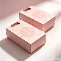 Caja de Papel para Jabón de Lujo con Ventana, Caja de Embalaje Cosmético de Alta Calidad para Jabón Artesanal