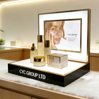 Présentoir portable en acrylique pour parfums, cosmétiques et soins de la peau, présentoir de comptoir pour testeurs, étagère d'exposition, affiche LOGO personnalisée