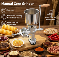 Penggiling Jagung Manual Easy Clean, Ringkas, Rendah Kebisingan, Dioperasikan dengan Tangan, Mesin Penggiling Biji-bijian untuk Pengolahan Pakan Ternak Rumahan