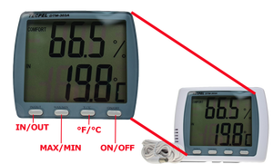 Termómetro/Higrómetro Digital TECPEL DTM-303A - Product Image 3