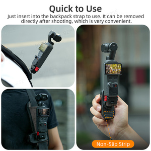 Clip magnétique à dégagement rapide réglable pour sac à dos, clip crocodile robuste pour accessoires de base d'adaptateur DJI Osmo Pocket 3/Pocket 4 - Product Image 2