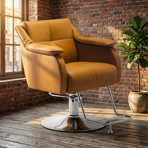 Silla de Cuero Comercial Popular 2026 con Asiento Grande y Reposabrazos Suaves, Adecuada para Dormitorio o Barbería - Product Image 3