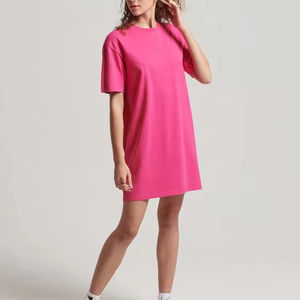 2025 пуловер-джемпер оверсайз, женские повседневные свободные длинные топы с принтом, платье-футболка без одежды - Product Image 4