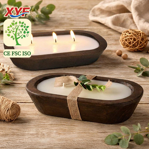 Bols à pâte vides <span class=keywords><strong>en</strong></span> paulownia pour bougies, accessoires de bougies <span class=keywords><strong>en</strong></span> <span class=keywords><strong>bois</strong></span> haut de gamme, décoration utilisée pour les fêtes de famille et les articles de rangement - Product Image 1