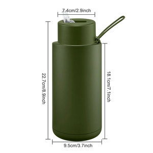 Custom logo Ss 34oz Insulated Vacuum Flask Ceramic Lined Reusable Stainless Steel Ss Water Bottles - Product Image 3