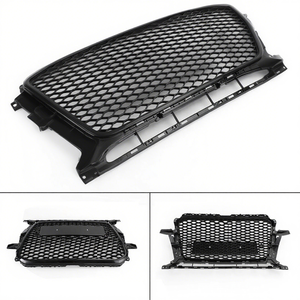 Griglia Anteriore a Nido d'Ape Stile RSQ5 Nero Lucido per Audi <span class=keywords><strong>Q5</strong></span> SQ5 8R.5 2013 2014 2015 2016 <span class=keywords><strong>2017</strong></span> - Product Image 5