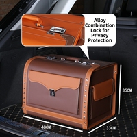 Organisateur de coffre de voiture pour SUV et berlines, boîte de rangement de cargaison, grande capacité, antidérapant, imperméable, haute qualité, robuste