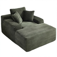 Canapé modulaire RUNXI OYPS00046 en tissu côtelé, compressé sous vide, gain de place, sans structure, entièrement en mousse, style moderne pour atelier