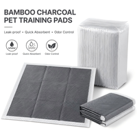 Protège-matelas jetables en charbon de bambou PE pour l'apprentissage de la propreté, avec neutralisation des odeurs, écologiques, imperméables et anti-fuites