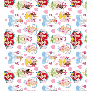 Principessa ragazze rosa amore 2D/3D pellicola di trasferimento di calore superficie solo per pantofole carta e pellicola - Product Image 1