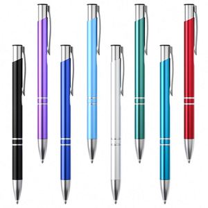 Stylo bille publicitaire personnalisé en aluminium, avec logo sur mesure, idéal pour cadeau promotionnel – Vente en gros à prix abordable - Product Image 2