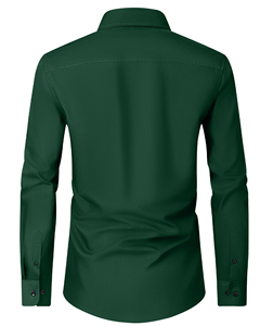 Camisas de Vestir para Hombre Alimens & Gentle, Manga Larga, Sin Arrugas, Elásticas, Casuales de Negocios, para Boda, con Botones - Product Image 2