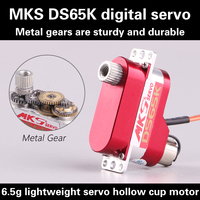 MKS DS65K Servo creux tasse moteur CNC coque métal dent DLG planeur 6.5g léger 2.2KG engrenage de direction