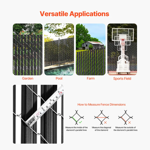 Clôture en treillis métallique à lattes de confidentialité en PVC galvanisé vert noir, 90% d'ombrage, prix d'usine CE ISO, vente en gros - Product Image 4