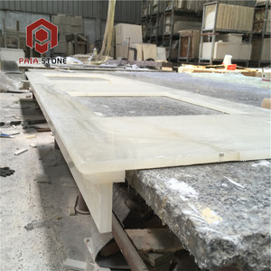 Transparente de alta calidad de fondo blanco puro de la losa de mármol para <span class=keywords><strong>barra</strong></span> Fondo decoración de la <span class=keywords><strong>pared</strong></span> - Product Image 3
