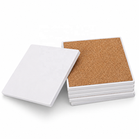 Sous-verres en céramique vierges pour sublimation, résistants à la chaleur, pour hôtels, tables basses, zones de boissons, cadeaux promotionnels