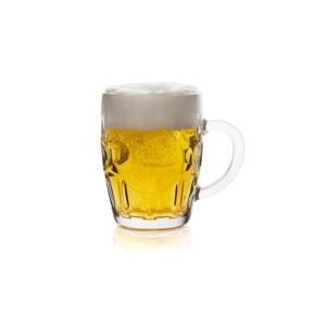 Set di 6 Bicchieri da Birra Excelsa Praga in Vetro Trasparente 14x12.5x10 Cm - Product Image 2