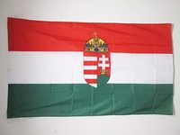 Nouvelle bannière de drapeau national hongrois 100% polyester 3x5 pieds