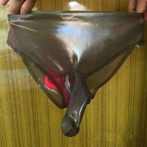 Sous-vêtements sexy en <span class=keywords><strong>latex</strong></span>, shorts en <span class=keywords><strong>latex</strong></span> transparent pour hommes, caleçons en <span class=keywords><strong>latex</strong></span> - Product Image 2