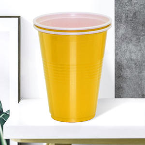 Gobelets jetables rouges de 16 oz en vrac, grands gobelets en plastique avec logo personnalisé pour les boissons de Thanksgiving, de Noël, de mariage, de soda et de <span class=keywords><strong>punch</strong></span> - Product Image 5