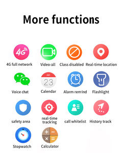 1.83 인치 화면 4G 안드로이드 스마트 워치 비디오 통화 WIFI + LBS 포지셔닝 클래스 모드 어린이 방수 스마트 워치 X01 - Product Image 5