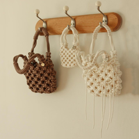 Sacs à main bohèmes faits main en crochet 2026 – Sacs tressés de luxe en macramé pour femme, idéaux pour les vacances d'été à la plage