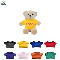Oso de Peluche Personalizado al por Mayor, Muñeco de Peluche Adorable, Oso de Peluche con Ropa, Muñeco de Tela con Impresión, Regalo con Logotipo, Evento, CPC, OEM