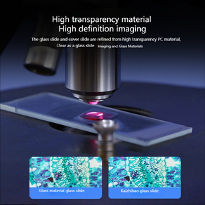Lames de <span class=keywords><strong>microscope</strong></span> en plastique réutilisables incassables, haute transparence, 75x25x1mm, 12 pièces/boîte, fournitures de laboratoire et scolaires - Product Image 5