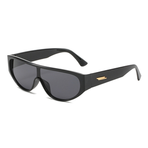 Venta caliente <span class=keywords><strong>Retro</strong></span> Punk Style UV400 Gafas de Sol de alta calidad de una pieza Deportes al aire libre Gafas para hombres Mujeres Azul Blanco Oro PC - Product Image 2