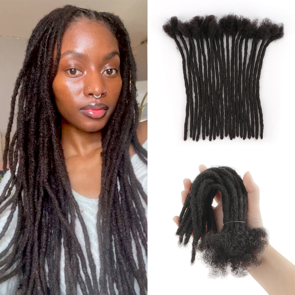 Wholesale Products Sale Dreadlocks Cheveux Humains Locks Cheveux Naturel Homme Rasta Dreadlocks Extensions Human Hair - Image 1