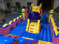 Parc d'attractions gonflable robuste QIQU, 39,3 pieds, thème anime 3D, capacité 30 enfants, PVC Sijia pour centres intérieurs et extérieurs, audit CE