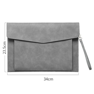 Portafolio de Cuero PU Ecológico Personalizado con Bolsillos Dobles para Documentos A4, Carpeta con Asa y Cierre Magnético para Archivo de Oficina - Product Image 4