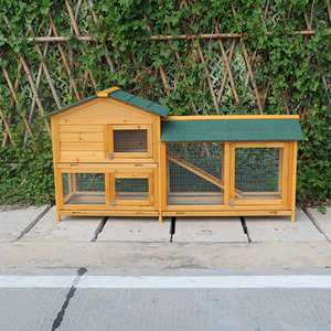 Dayanıklı Dış Mekan Barınağı Sağlam Ahşap Yapı Hava Koşullarına Dayanıklı Dış Mekan Kullanımı Tavşan Kulübesi ve Tavuk Kafesi - Product Image 6
