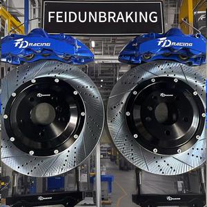 Feidun phanh Caliper muỗng 4Piston giả mạo Caliper monoblock 285mm rotor đĩa 15 inch phía trước rim cho Honda GK5 GK8 ví dụ như EK GE phù hợp - Product Image 2