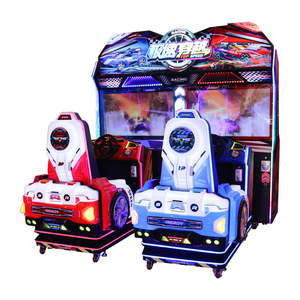 Simulador de Conducción Metálico Comercial 'Speed <span class=keywords><strong>Crossing</strong></span>' para Centros de Juego y Parques de Diversiones, Juego de Carreras Operado con Monedas - Product Image 2