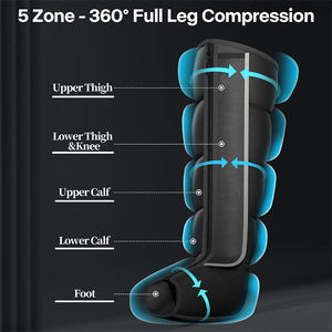 Sistema di stivali per la compressione dell'aria con sistema sequenziale professionale migliorato per il recupero sequenziale completo del piede e della gamba - Product Image 2