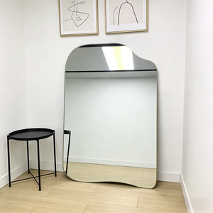 Espejo de Cuerpo Entero <span class=keywords><strong>Grande</strong></span>, Decoración Moderna para el Hogar, Espejo Largo de Pared, Espejos Irregulares de Metal de Lujo con Marco de Hierro - Product Image 6