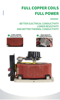 Nouveaux produits 3KVA régulateur de tension monophasé 100% cuivre Variac transformateur Variable charge de batterie de voiture électrique