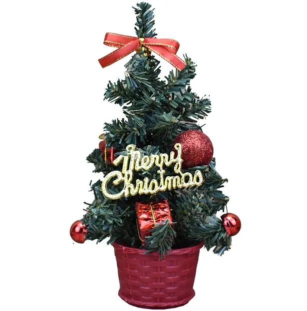 20/30cm vetrina centro commerciale bancone decorazione Desktop Mini albero di natale